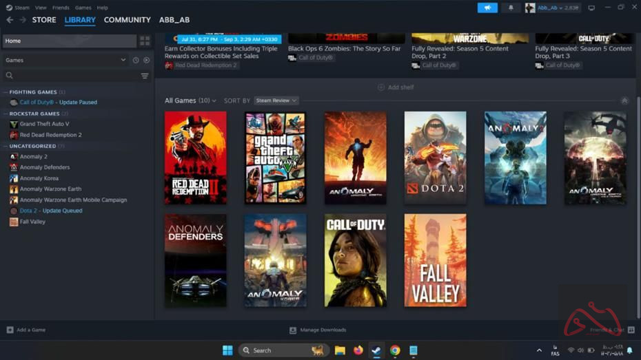 اکانت استیم gta v و red dead 2