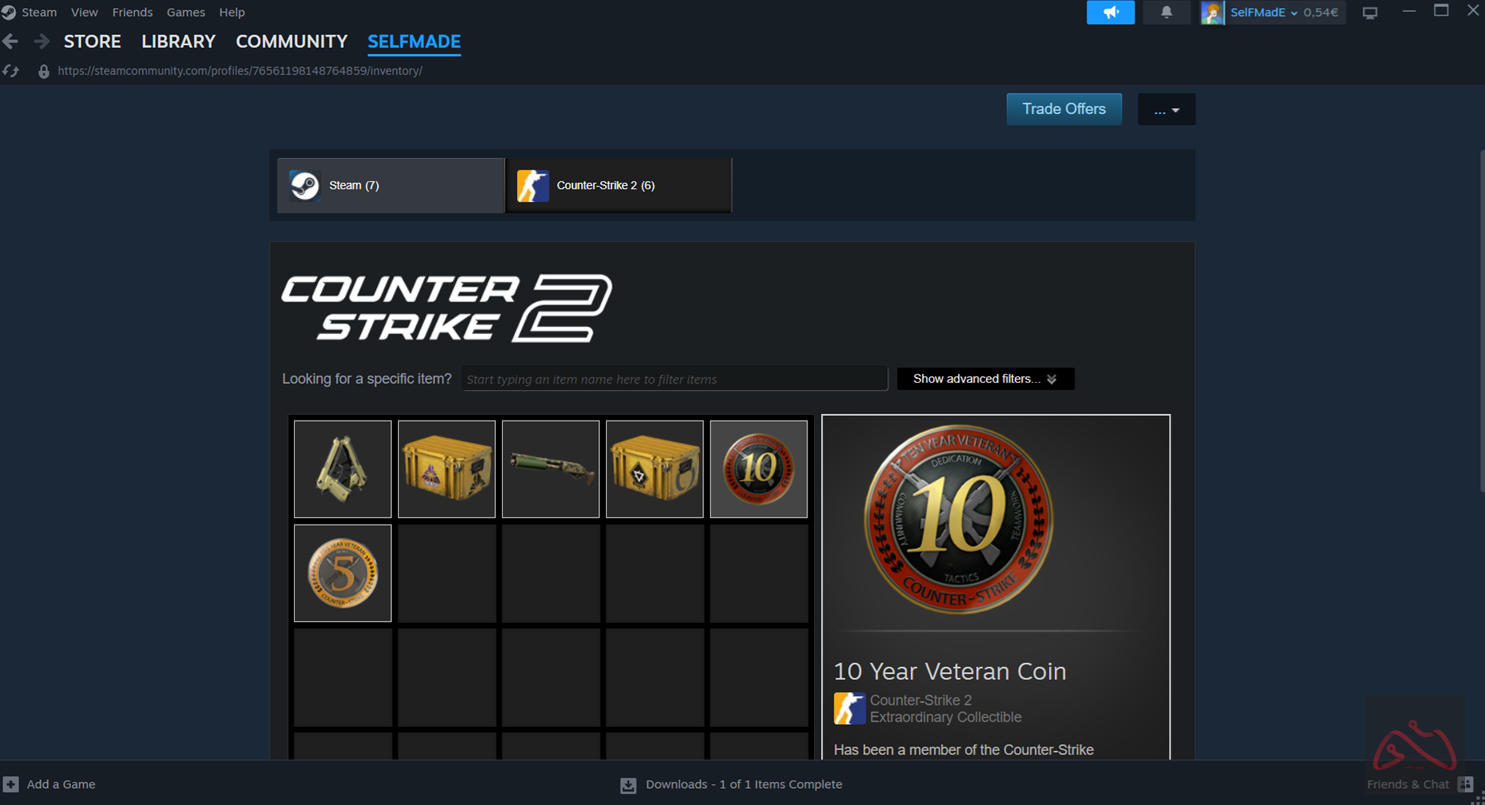 اکانت CS2 Prime با کوین 10 ساله!