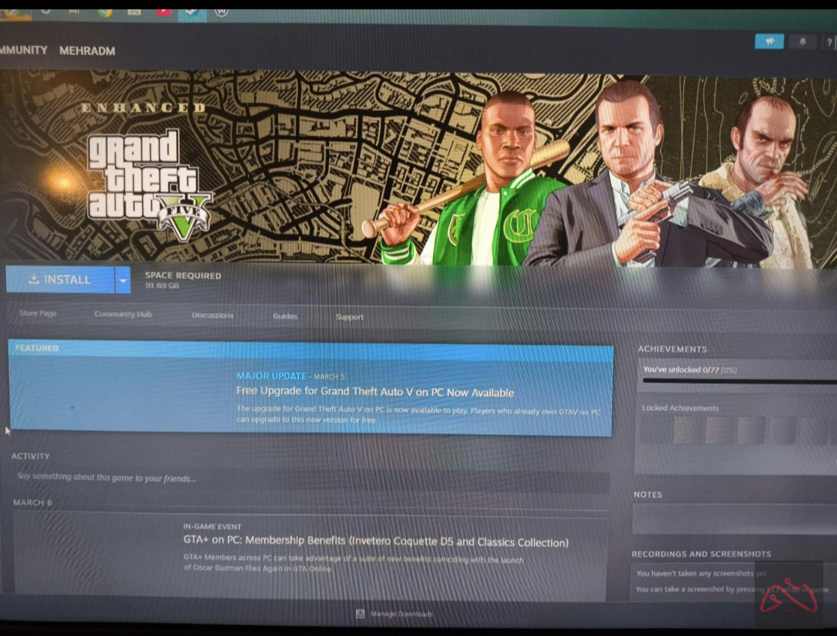 اکانت استیم GTA V Dying light