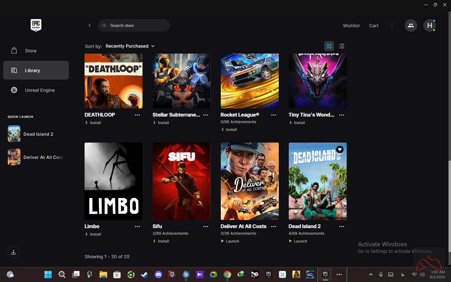 فروش فوری اکانت اپیک گیمز
