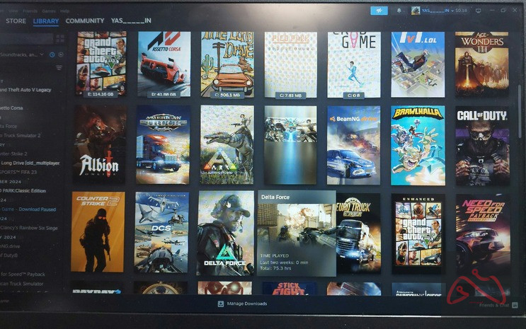 اکانت استیم با بازی GTA V و...